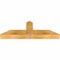 Ekena Millwork Portland Rough Sawn Timber Gable Bracket, Western Red Cedar, 36"W x 12"H x 4"D x 4"F, 8/12 Pitch GBW036X12X0404POR00RWR - alternate 2